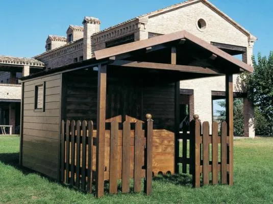 Casetta Country con veranda vista frontale